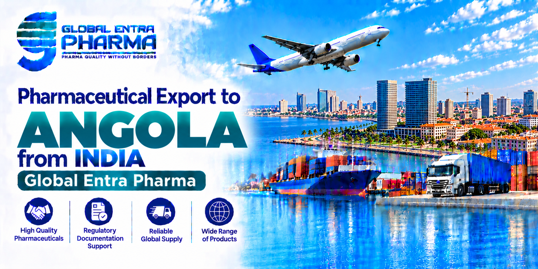 Pharmaceutical Export to Angola from India